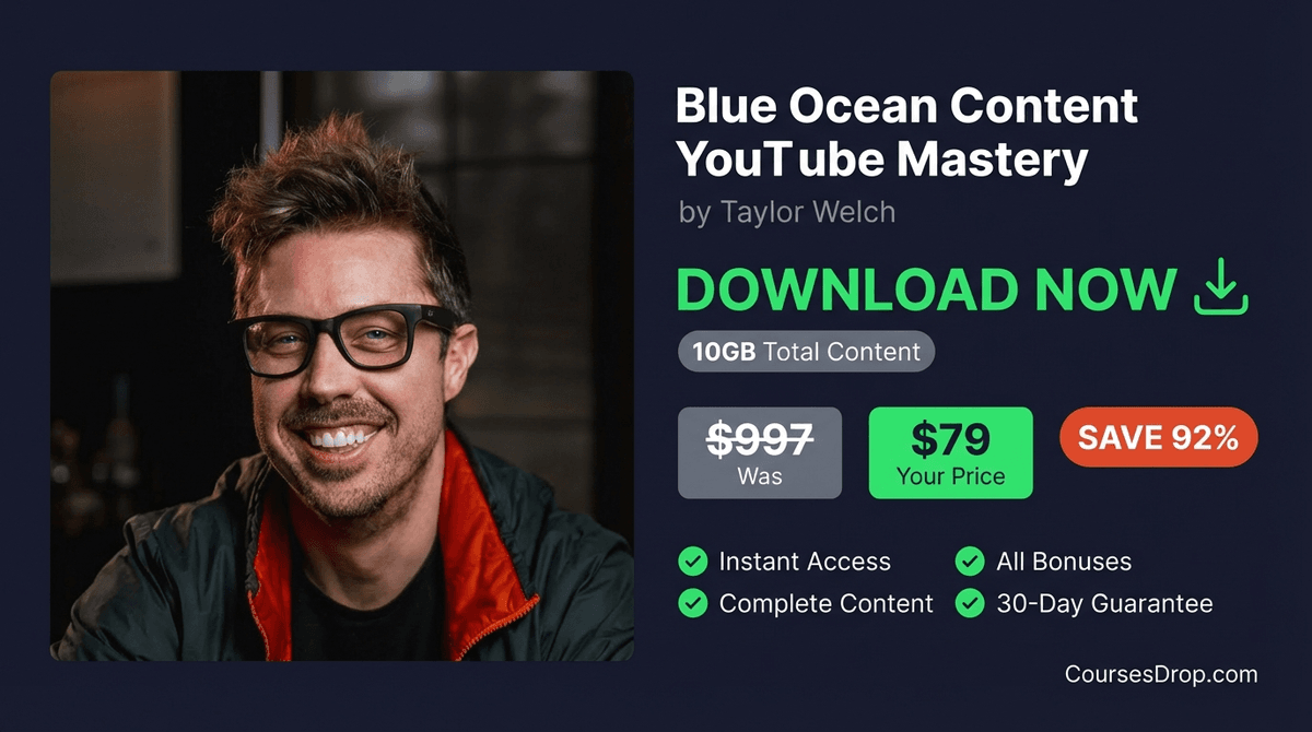 Blue Ocean Content YouTube Mastery download package