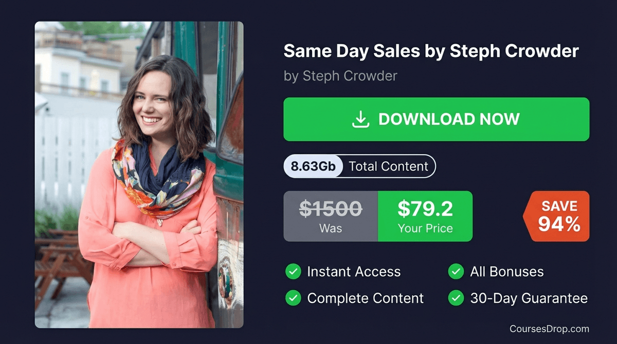 Same Day Sales by Steph Crowder download package