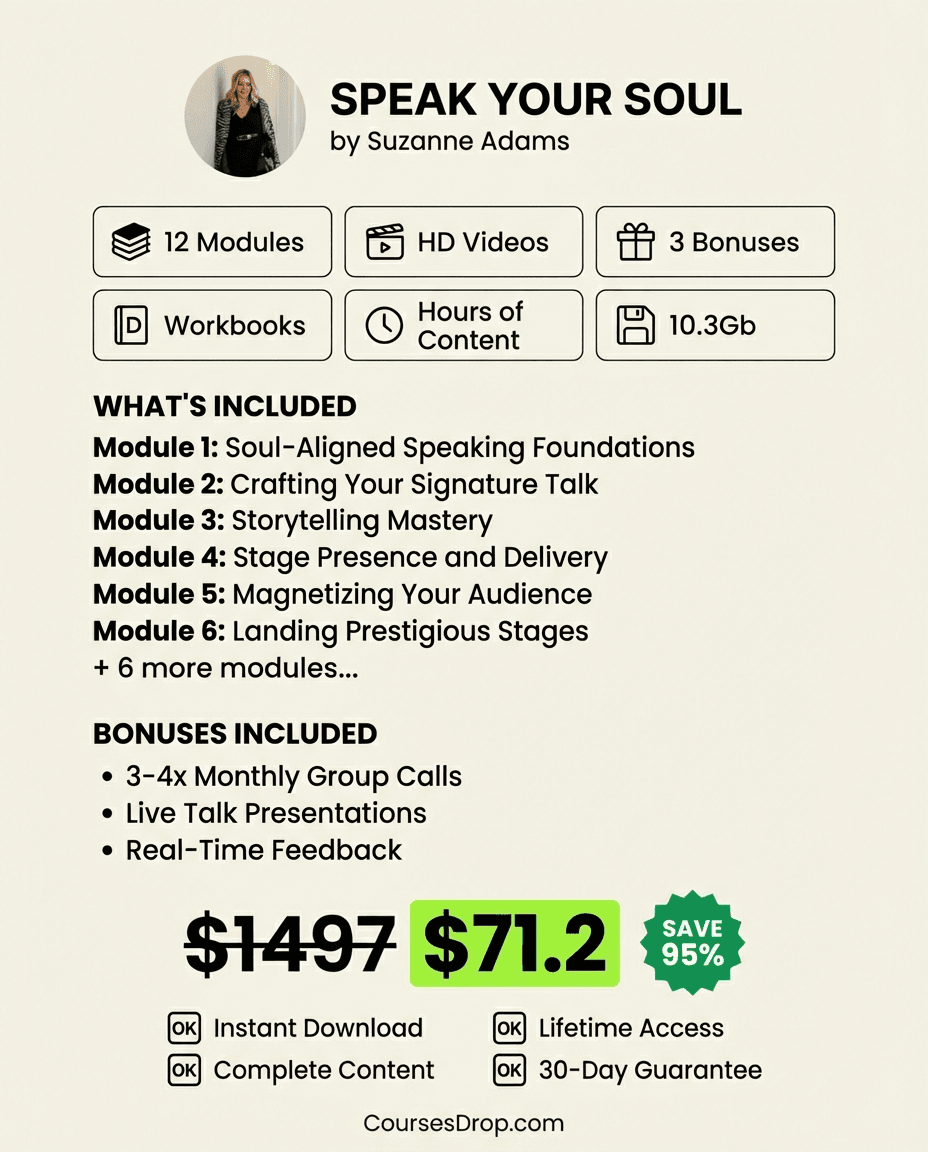 Speak Your Soul infographic